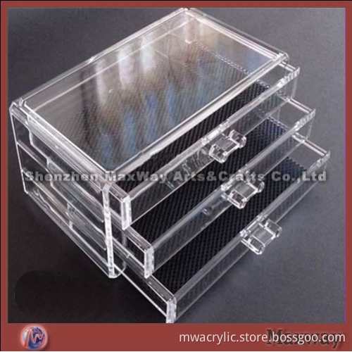 New Cube Acrylic 4 Drawer Jewelry/Cosmetic Organizer Storage